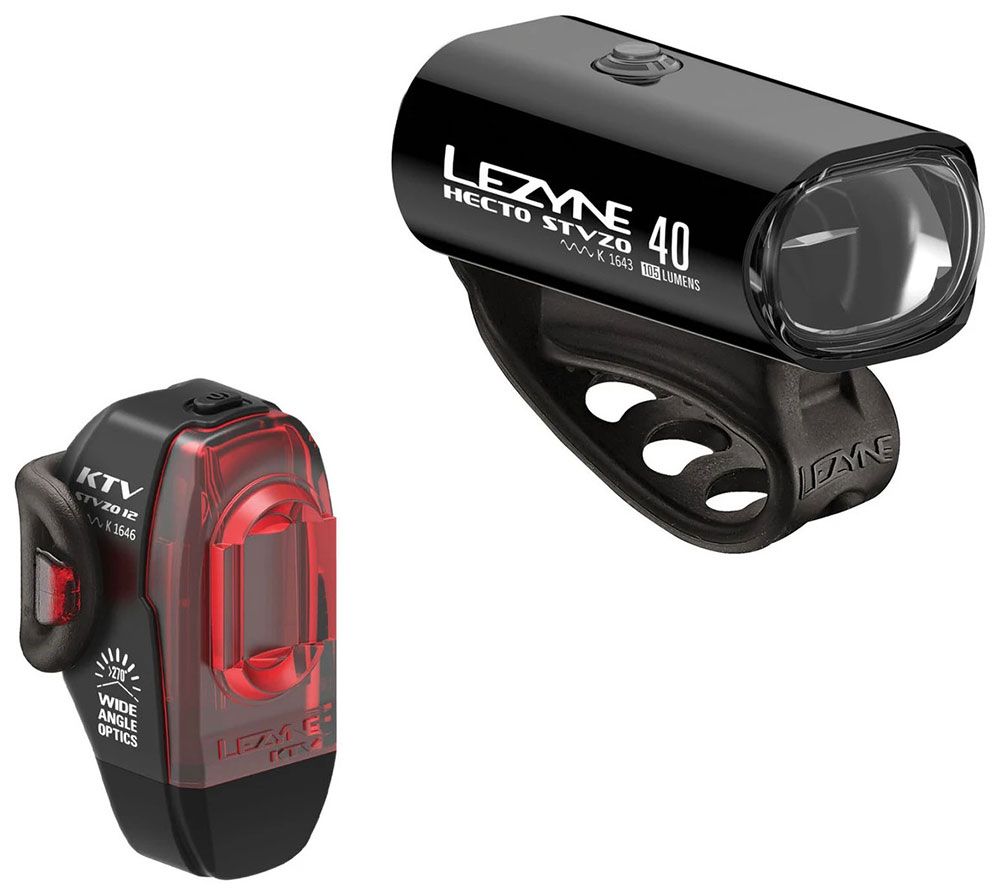 Lezyne Hecto Drive 40 + KTV Drive StVZO Beleuchtungsset kaufen | Bike-Discount