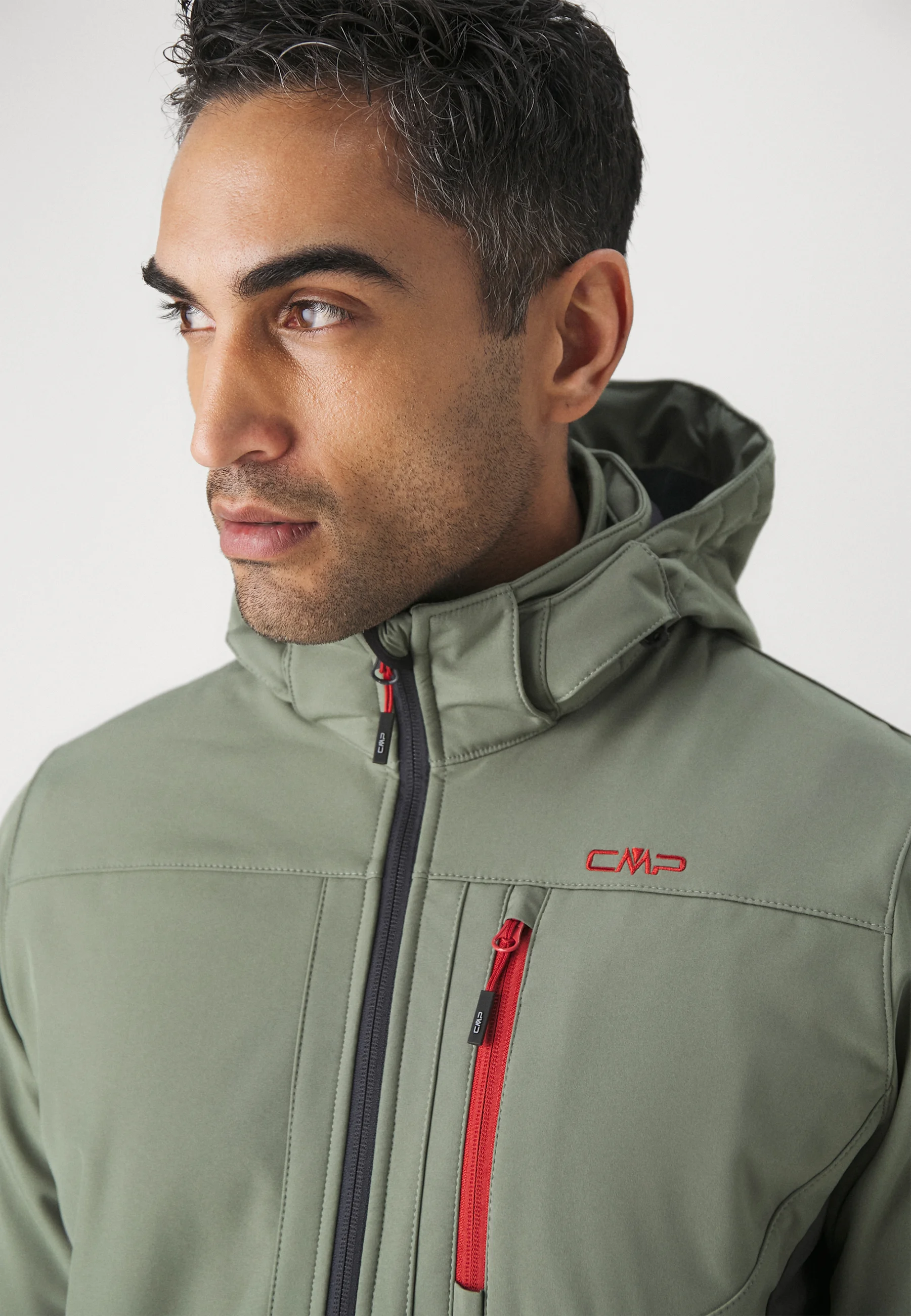 CHAQUETA CMP HOMBRE CON CREMALLERA Y CAPUCHA - Chaqueta softshell