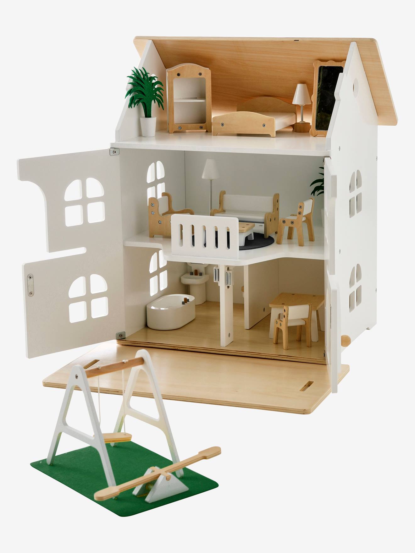 Maison romantique des amis des petits + mobilier en bois FSC® blanc