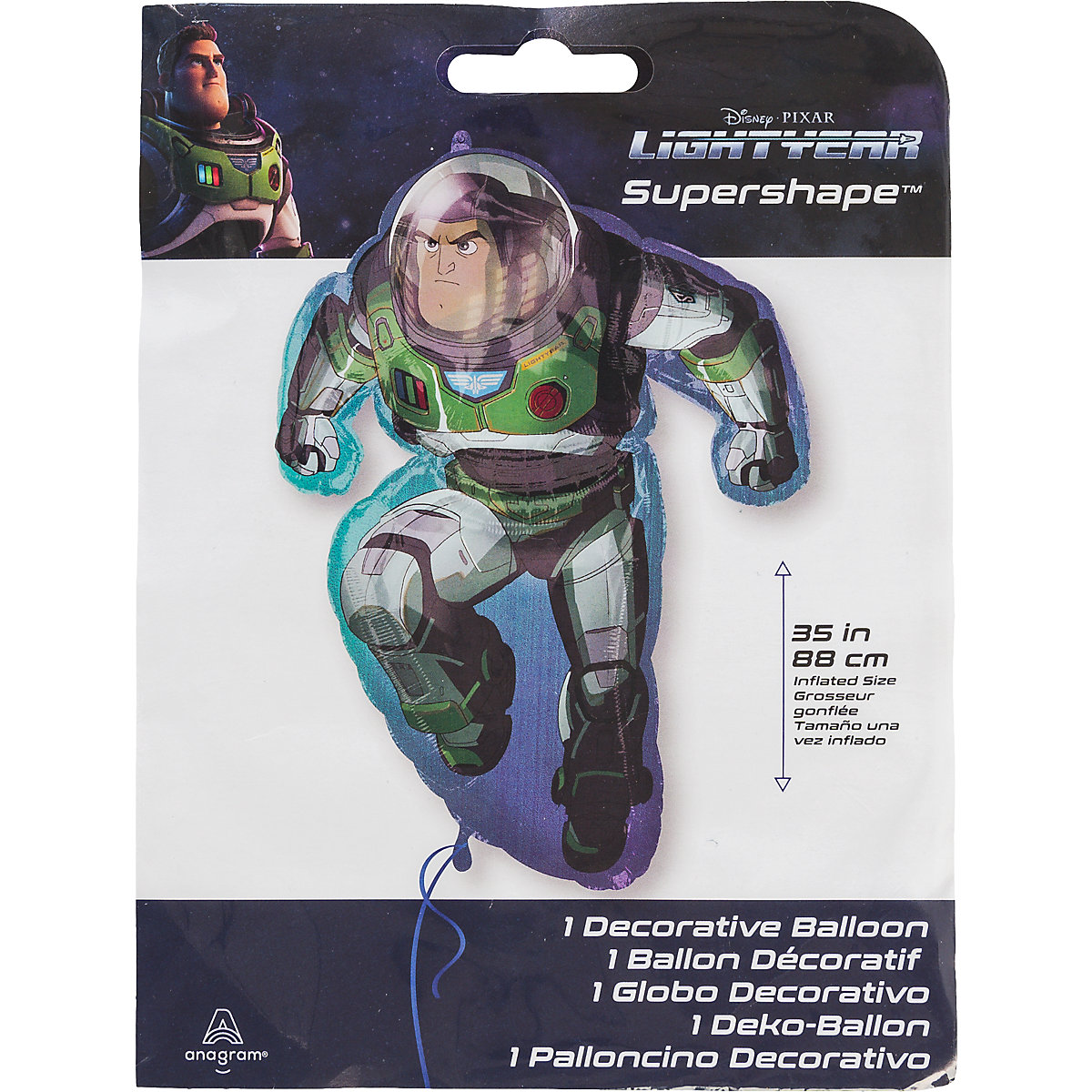 Folienballon SuperShape Lightyear P38, 60 x 88 cm