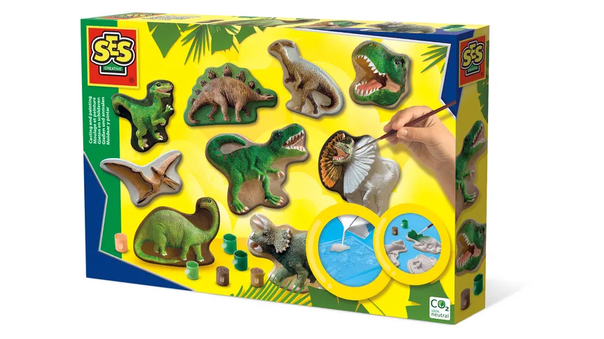 SES Creative - Gießen und anmalen - Dinowelt