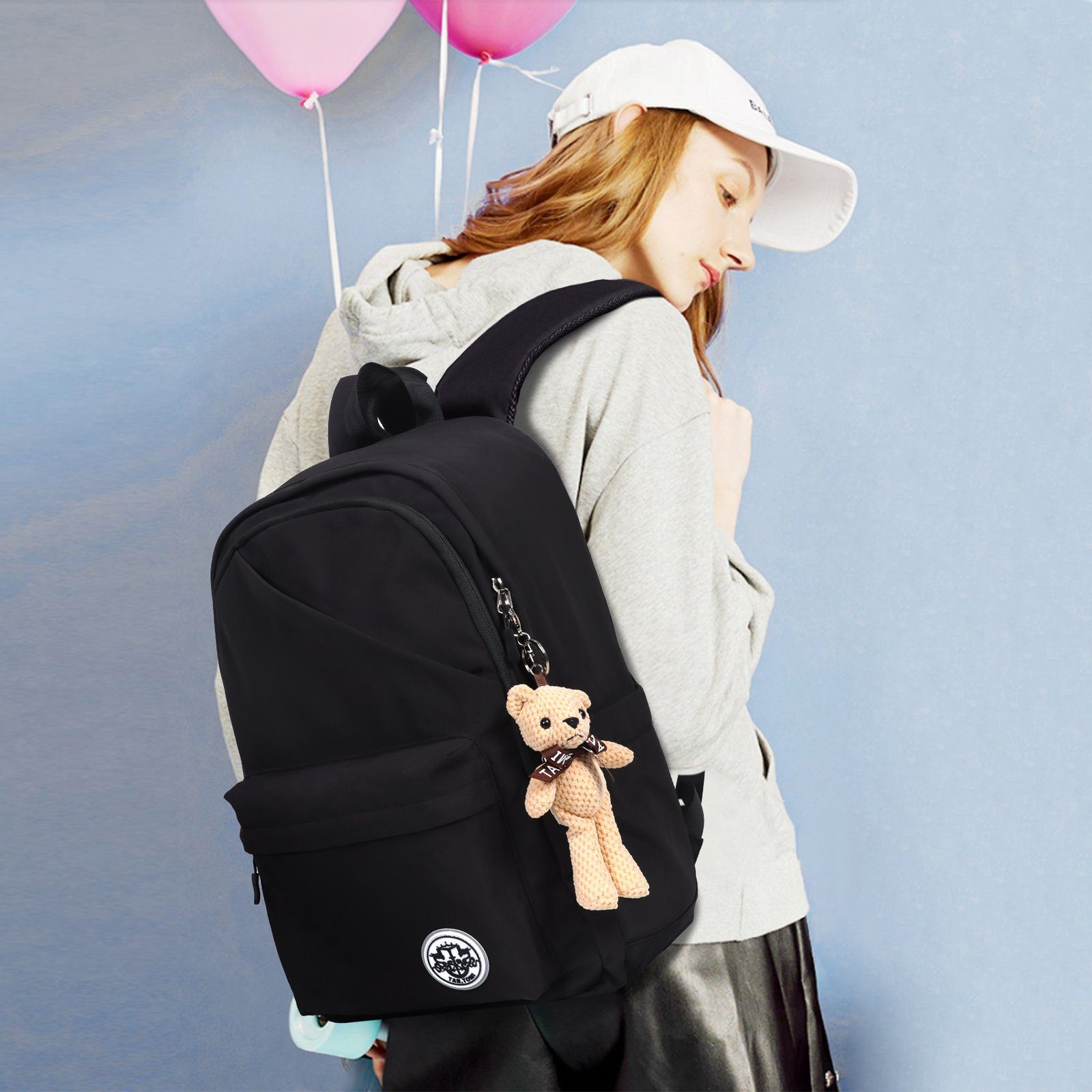 TAN.TOMI Freizeitrucksack Rucksack Teenager mädchen Schulranzen Jungen Schulrucksack Schultasche, Große Fassungsvermögen Modisch Rucksack Mädchen für Schule oder Reisen