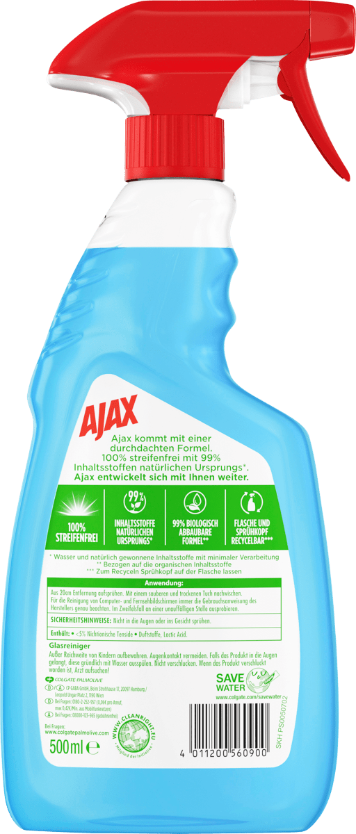 Glasreiniger 3-Fach Aktiv, 500 ml