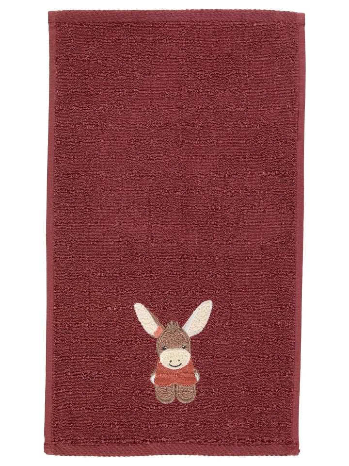 Sterntaler Kinderhandtuch 2er-Pack ESEL Emmily in dunkelrot günstig kaufen onesize