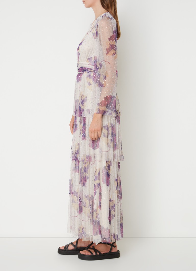 Robe longue semi-transparente Railey de ba&sh ornée de strass