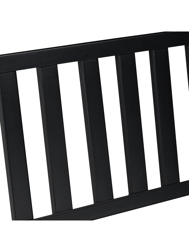 relaxdays Gartenbank in Schwarz - (B)127,5 x (H)82 x (T)59,5 cm günstig kaufen onesize