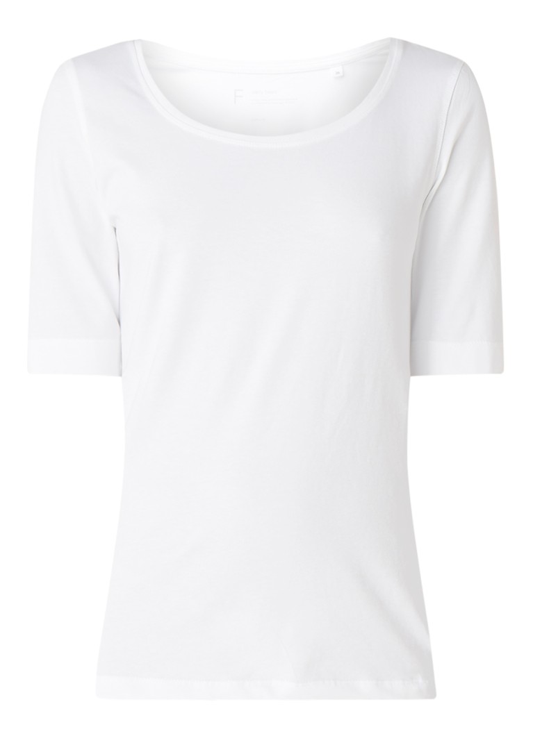 OPUS Daily basic cotton T-shirt with round neck