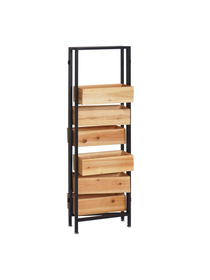 MCW Raumteiler mit Pflanzkasten L32, Gestell schwarz, naturfarben günstig kaufen onesize