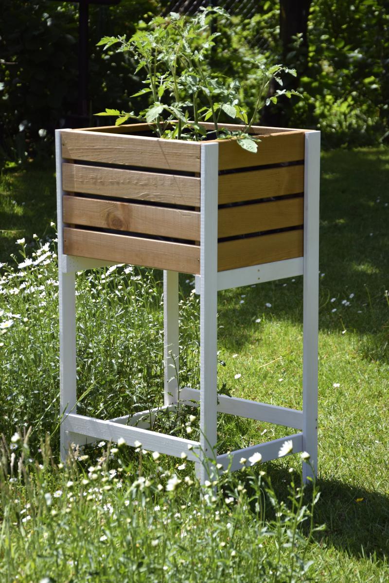 dobar Hochbeet Obstkiste inkl. Pflanzfolie natur