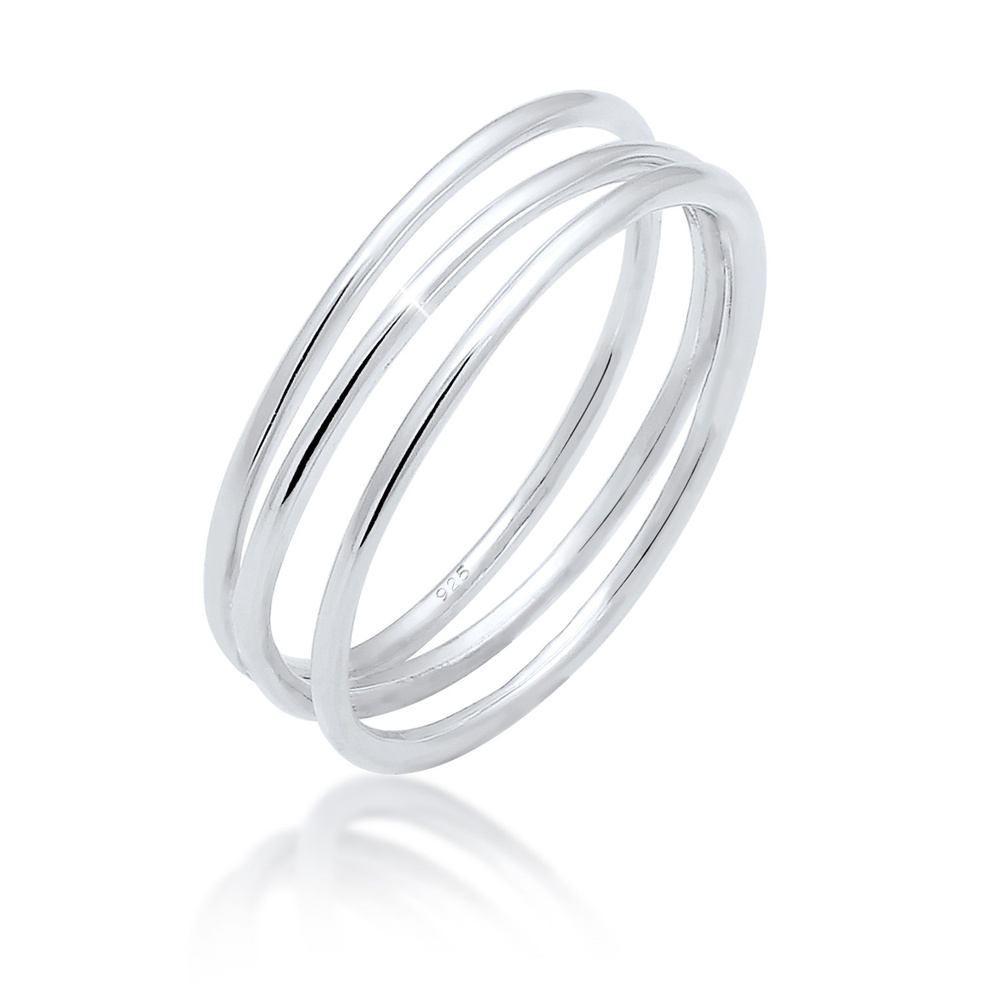 Elli Elli Bague Femmes Enroulement Filigrane en Argent Sterling 925 Bague