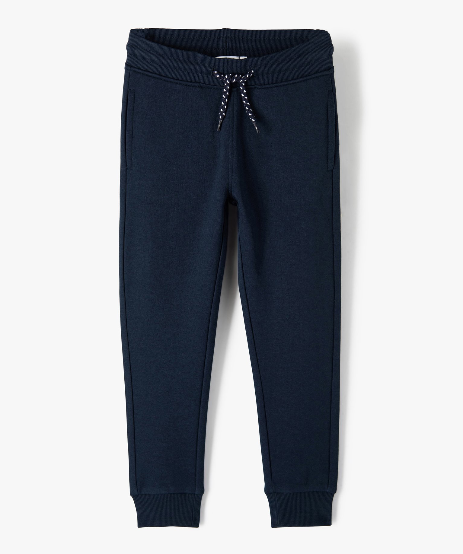 Pantalon de jogging avec intérieur molletonné Garçon marine | GEMO
