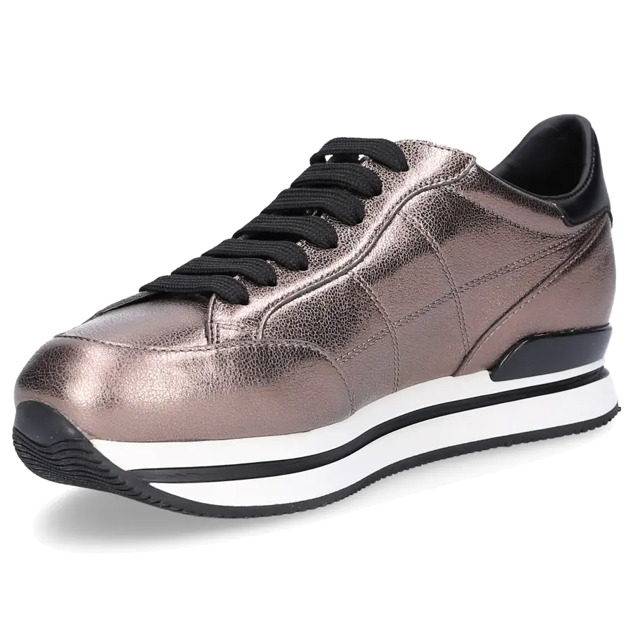 Hogan - Sneaker low Glattleder Logo bronze - braun