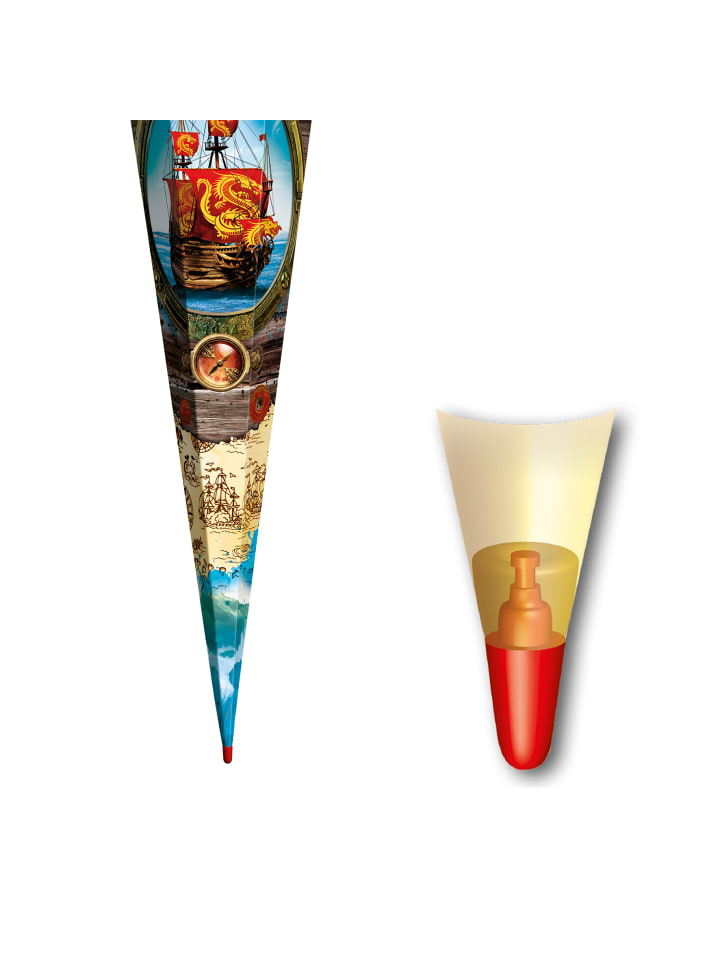 ROTH Schultüte groß Piratenschiff 85 cm in Bunt günstig kaufen onesize