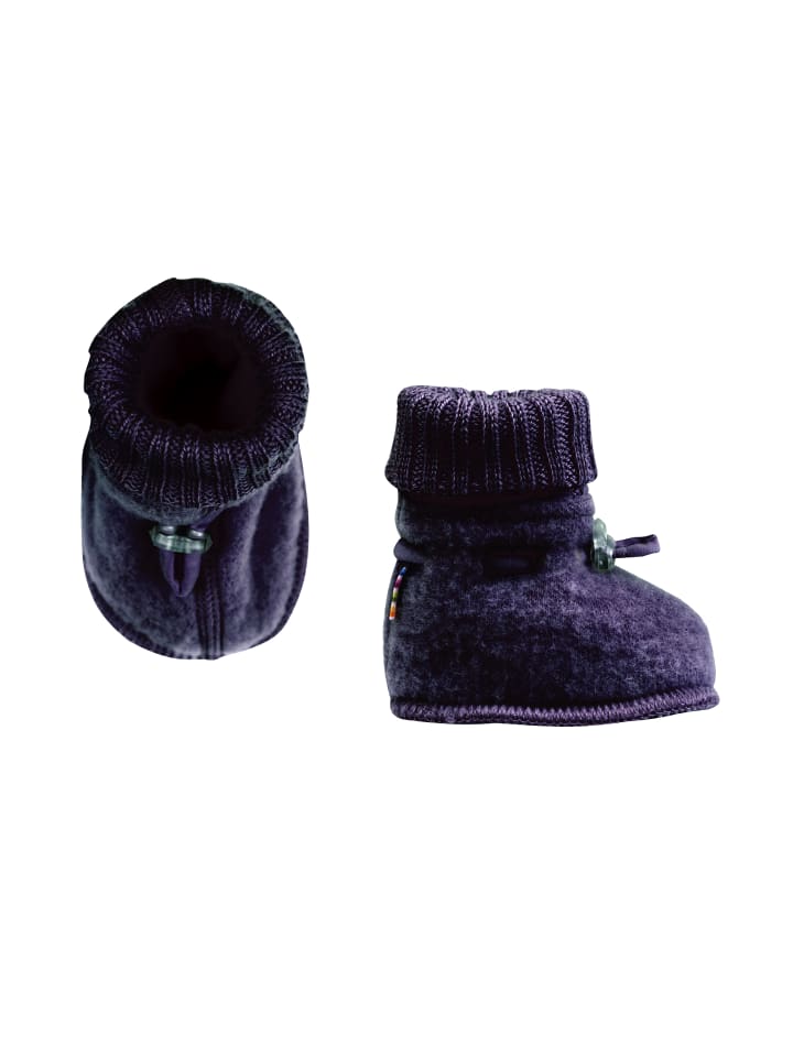 Joha Booties Krabbelschuhe Merino-Wolle in dark blue melange günstig kaufen