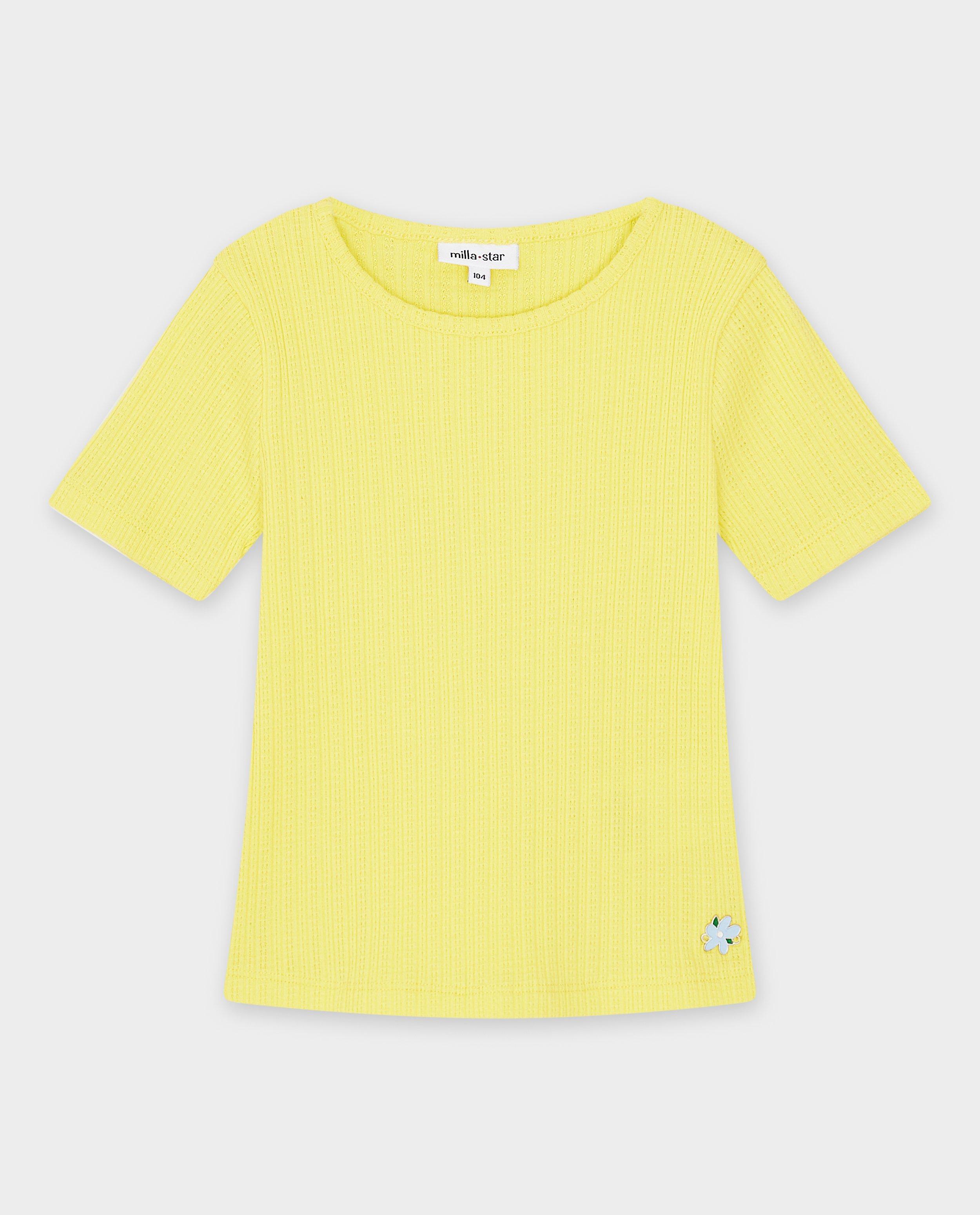 Tricou Milla Star cu broderie galbenă
