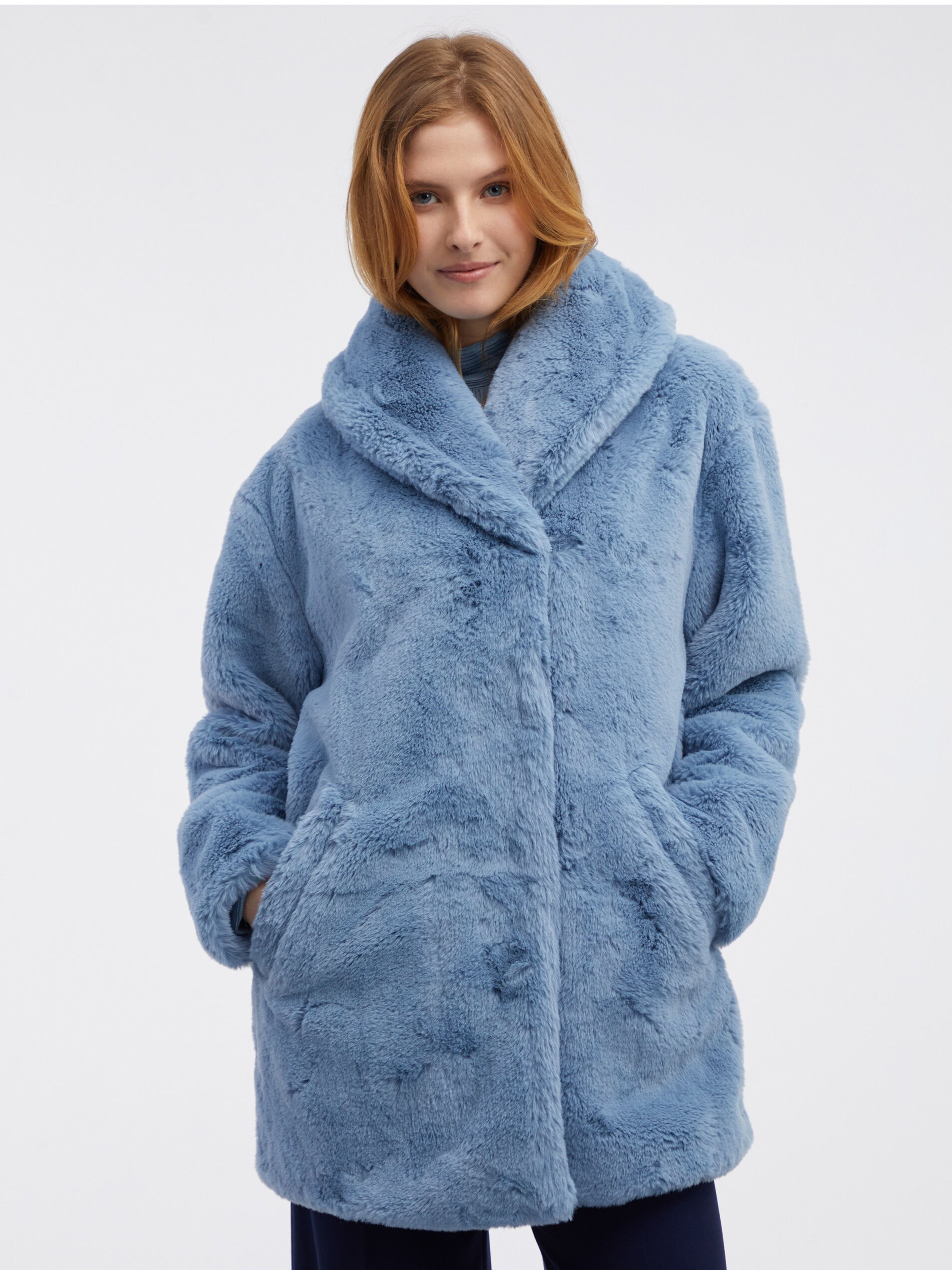 Blauer Damenmantel ORSAY