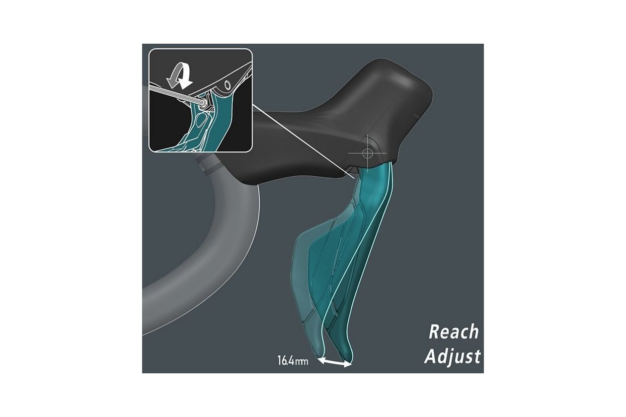 Shimano Schalt-/Bremshebel Dura-Ace Di2 ST-R9270 fu00fcr Scheibenbremse