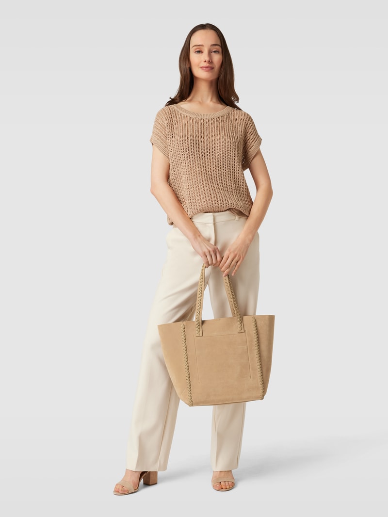 Shopper aus Leder Modell 'COSY LEATHER' in sand