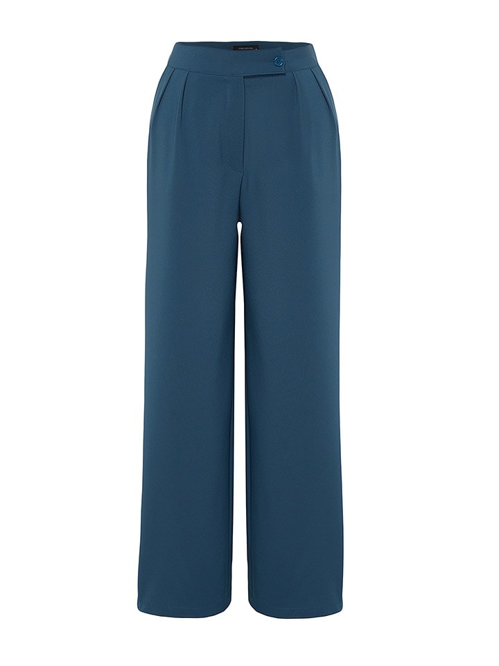 trendyol Marlenehose in Blau günstig kaufen