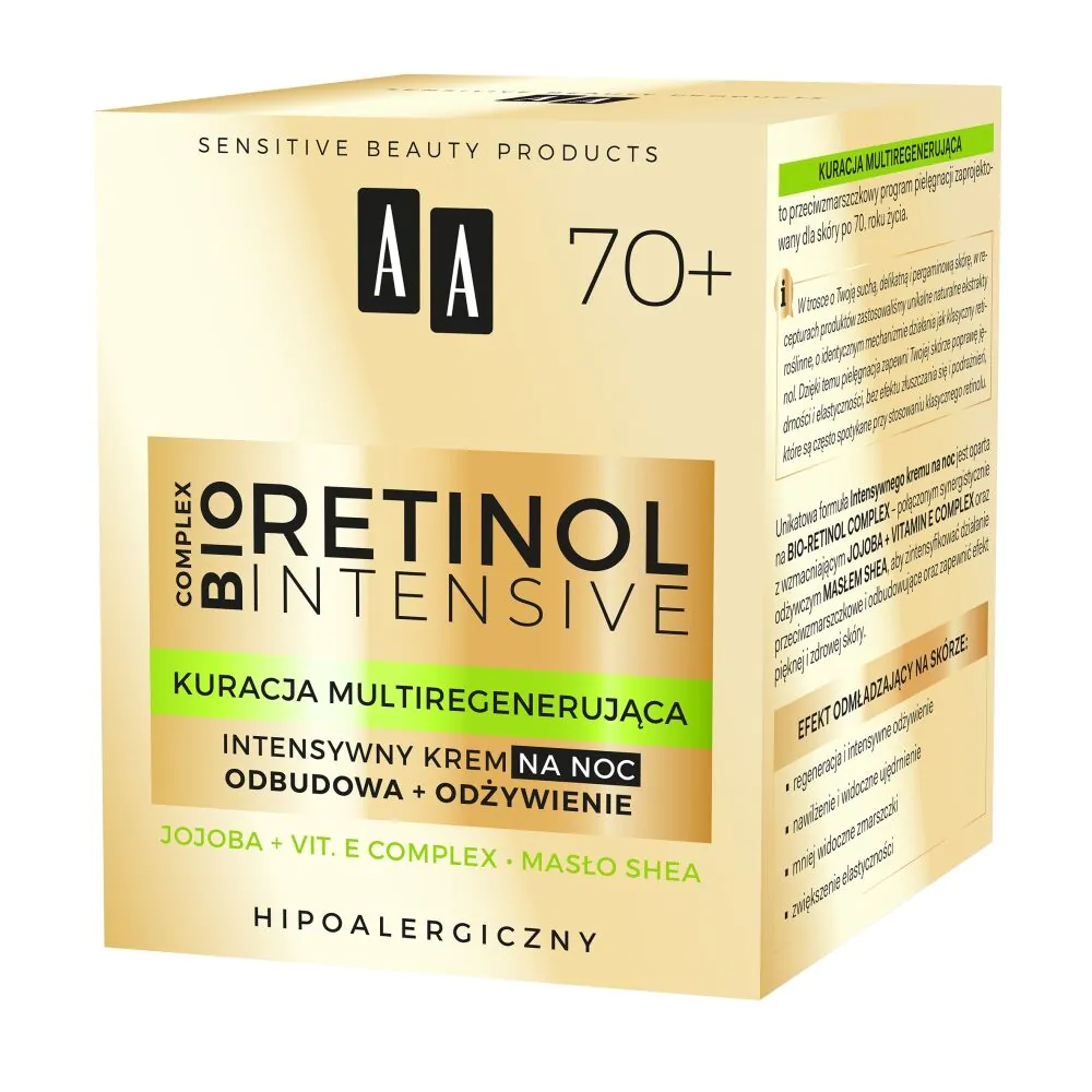 AA Retinol Intensive 70+ Multi-regenererende behandling intensiv natcreme