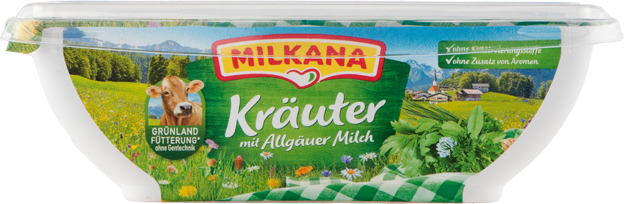 Milkana Schmelzkäse mit Kräutern
