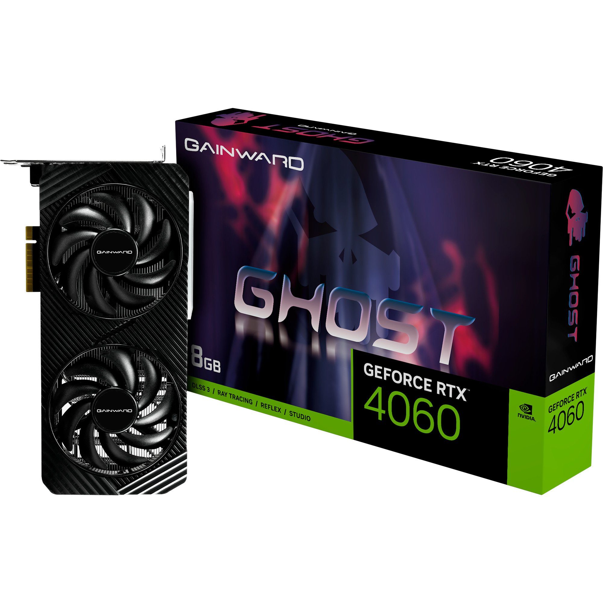 Gainward Gainward GeForce RTX 4060 Ghost, Grafikkarte, Grafikkarte (8 GB)