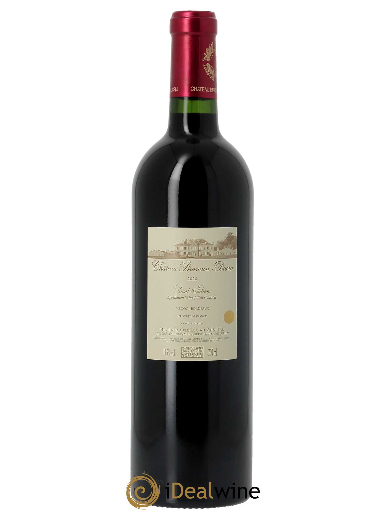Château Branaire Ducru 4ème Grand Cru Classé (CBO à partir de 6 BTS) 2020 - Lot de 1 Bouteille