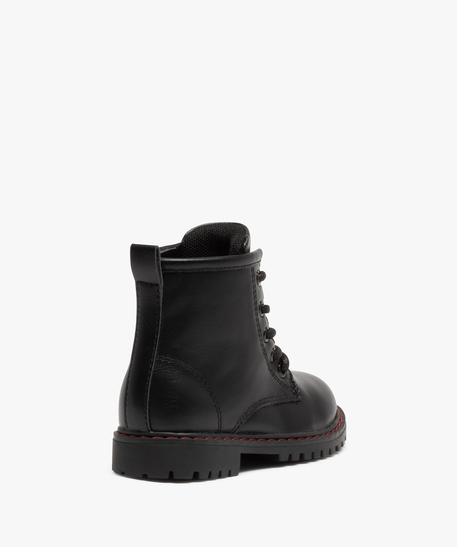 Boots bébé Garçon unies style rock à semelle crantée noir | GEMO