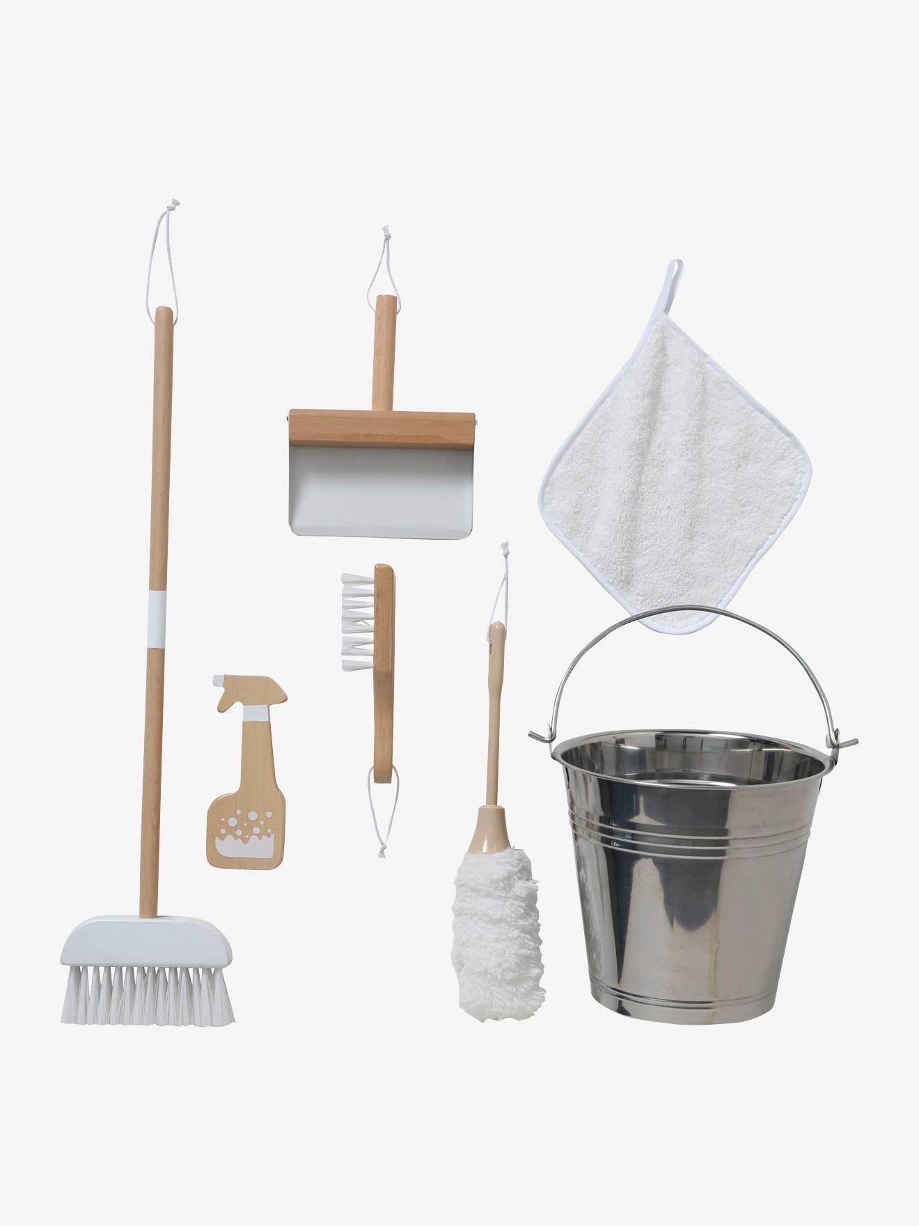 Vertbaudet Kinder Putz-Set aus Holz FSC - mehrfarbig