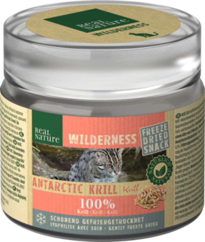 REAL NATURE Snacks REAL NATURE WILDERNESS Gefriergetrocknete Krill 6x20g