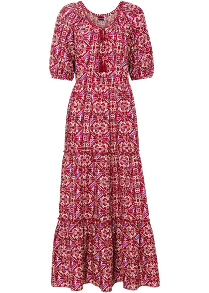Bedrucktes Maxikleid aus nachhaltiger Viskose