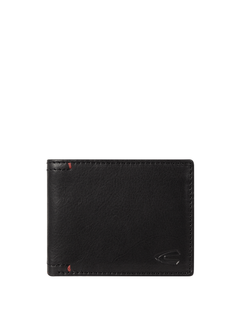 Portemonnaie aus Leder in schwarz
