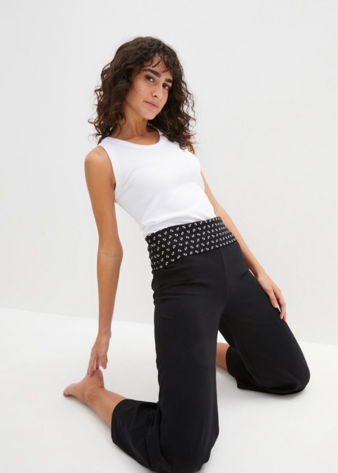 Shirt-Culotte mit Bequembund, wadenlang
