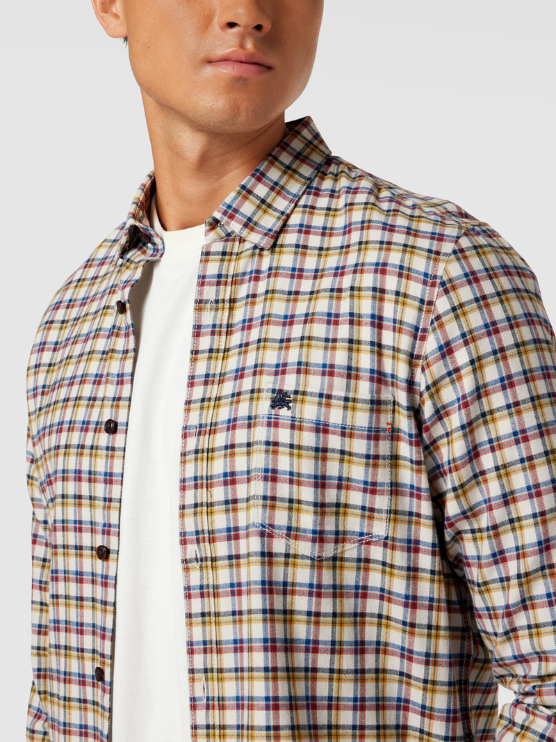 Freizeithemd mit Karomuster Modell 'Check' in offwhite