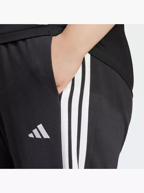adidas Essentials 3-Streifen French Terry Cuffed Hose