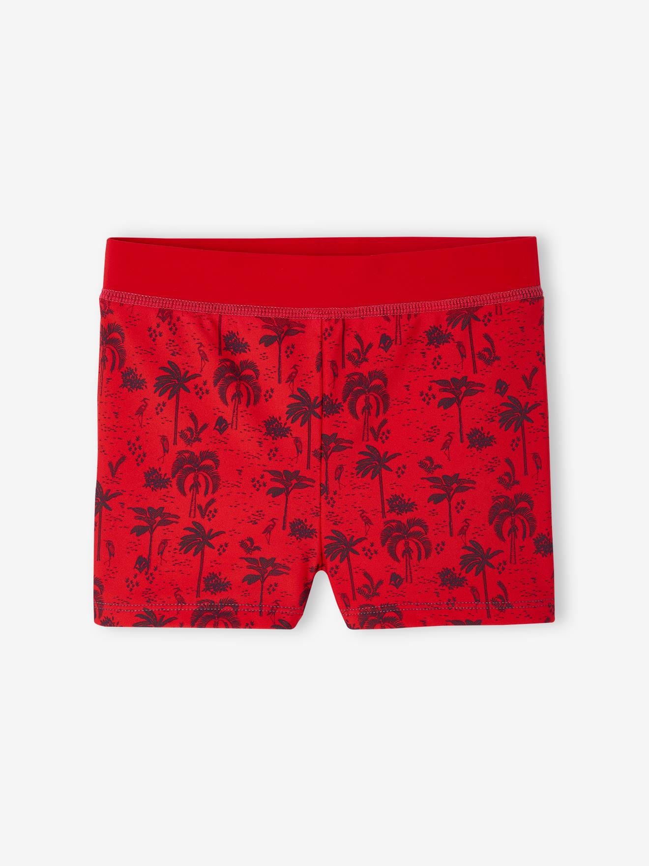 Vertbaudet 2er-Pack Jungen Badehosen Oeko-Tex - rot bedruckt