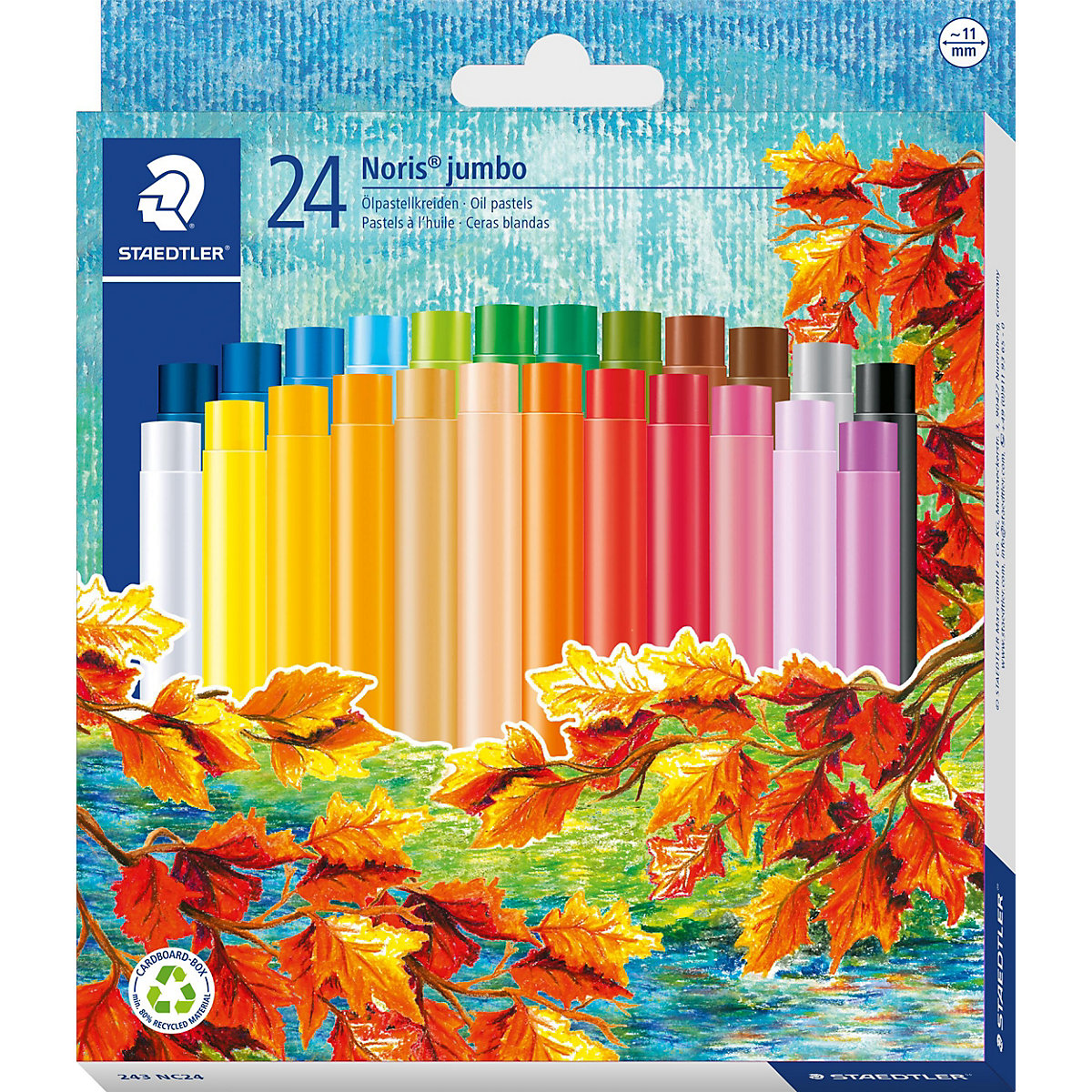 Jumbo-Öl-Pastellkreiden Noris® Club, 24 Farben