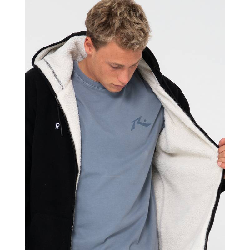 RUSTY IN LINE SHERPA ZIP THRU POLAR FLEECE Fleecejacke Herren