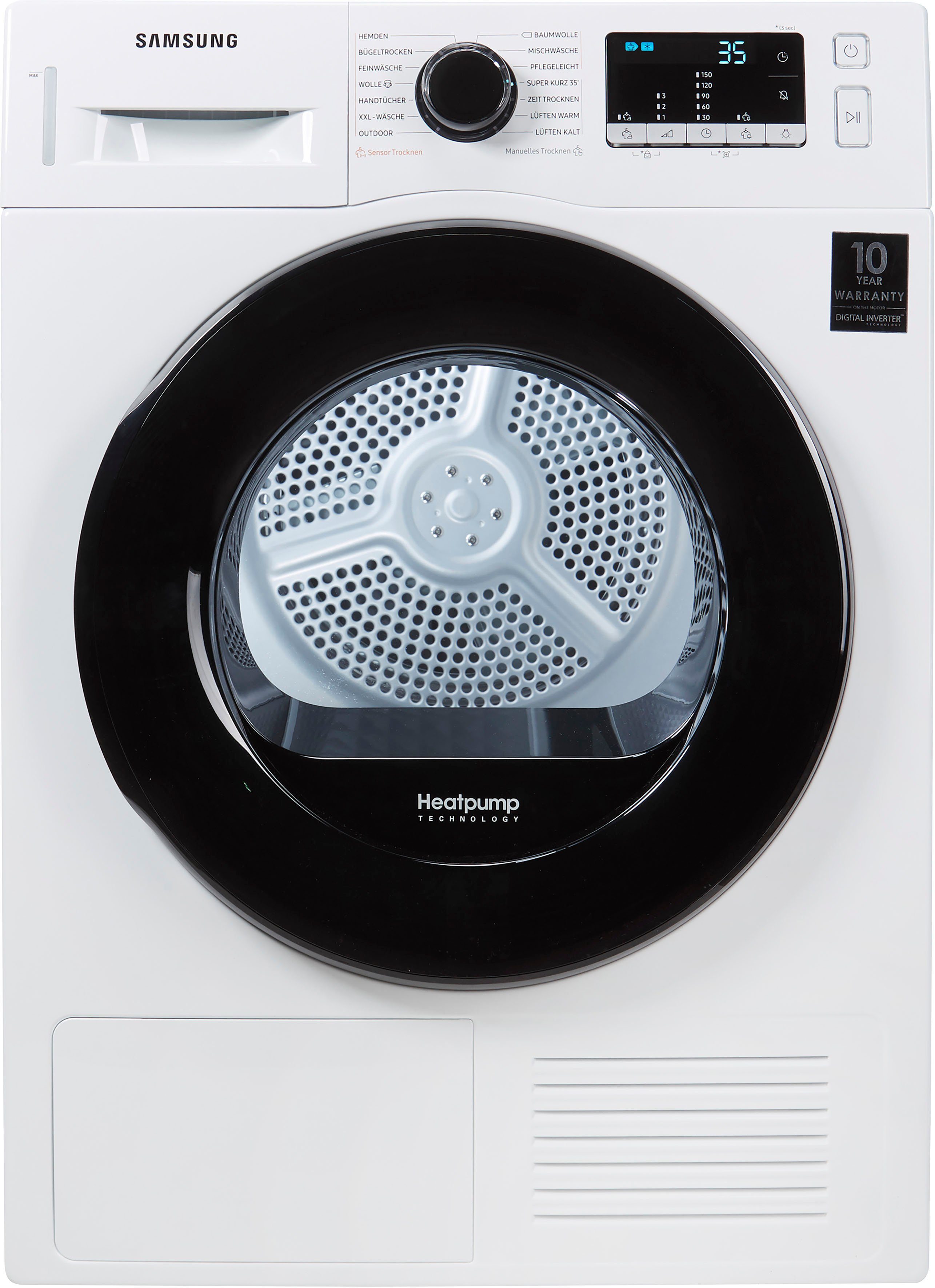 Samsung Wärmepumpentrockner DV81TA220AE/EG, 8 kg, Knitterschutz, 4 Jahre Garantie inklusive