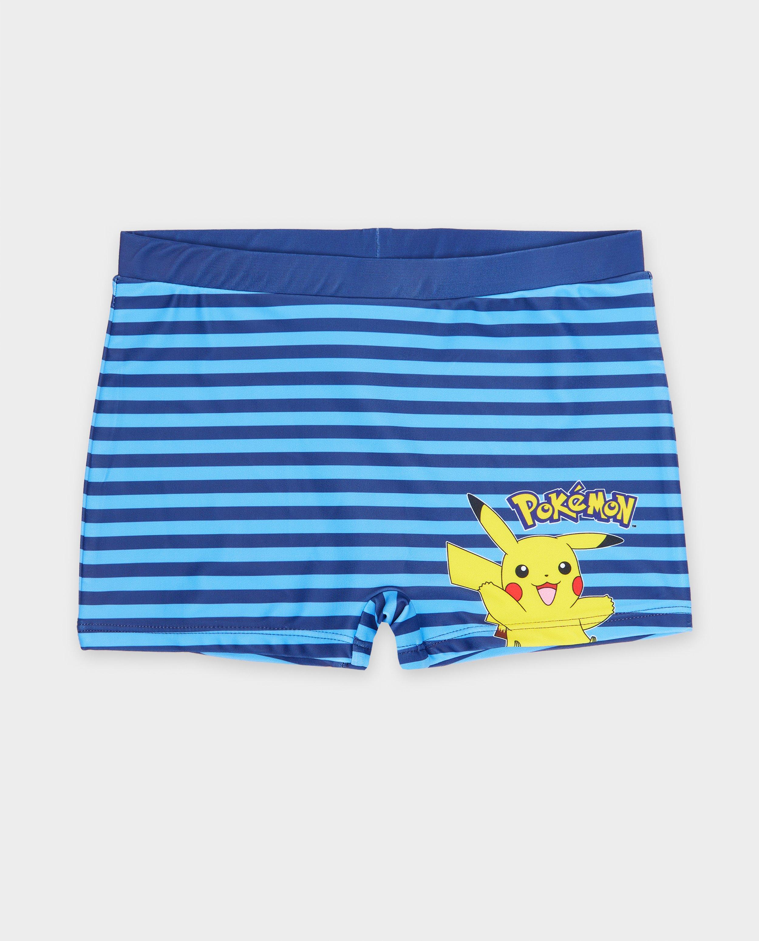 Pokémon Csíkos Fürdőruha, 92-128 Sötétkék