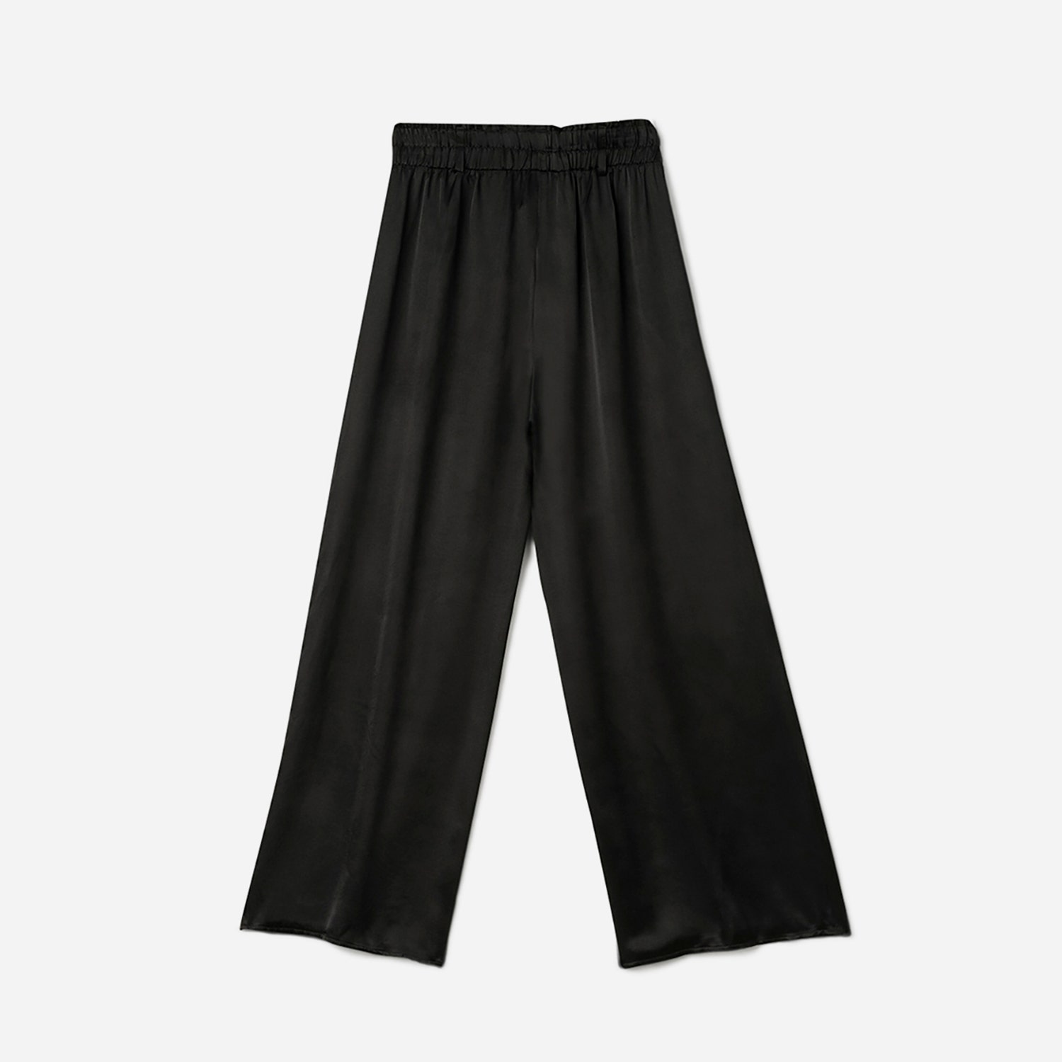 Pantalon large TEXTO noir satiné