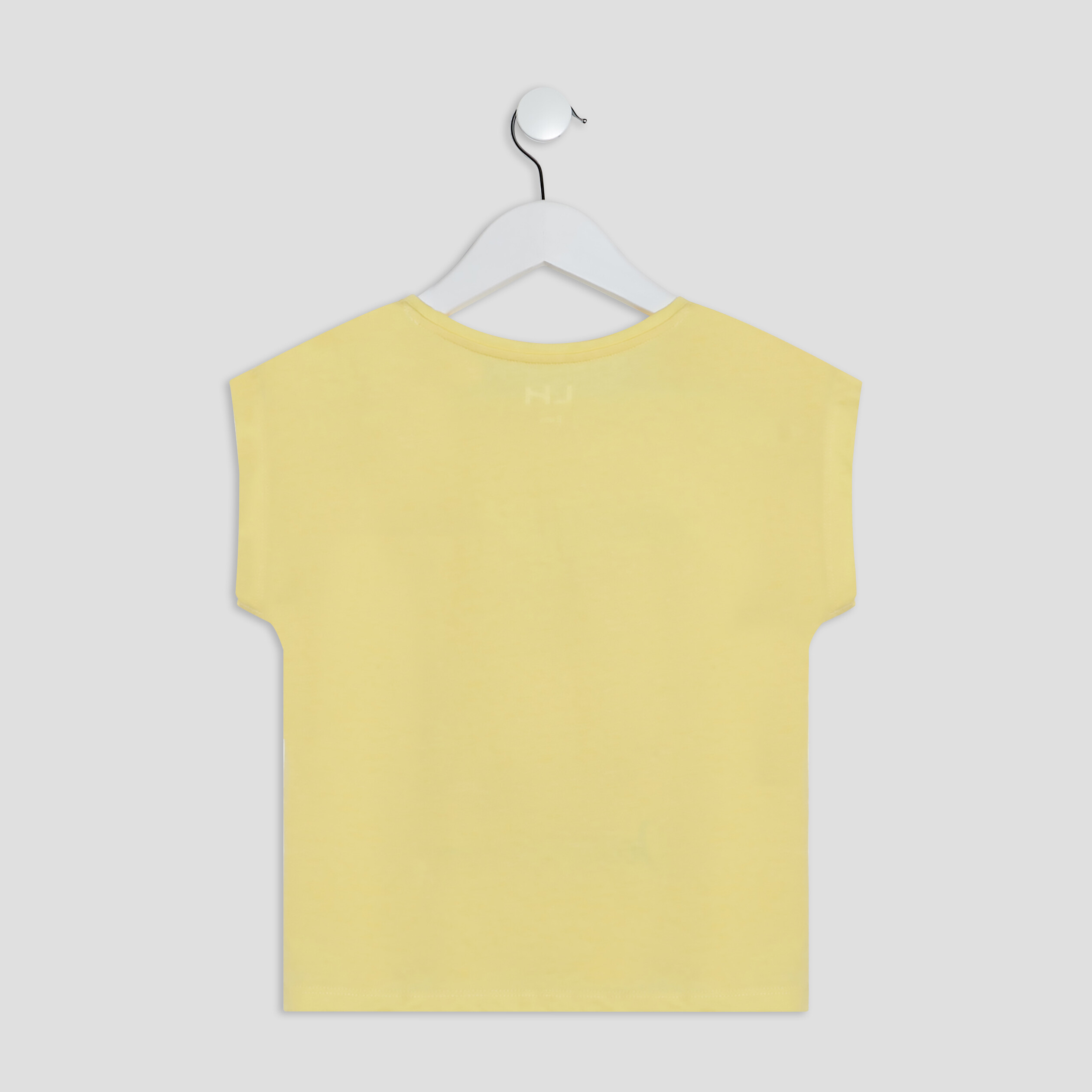 T-shirt manches courtes jaune pastel fille | La Halle