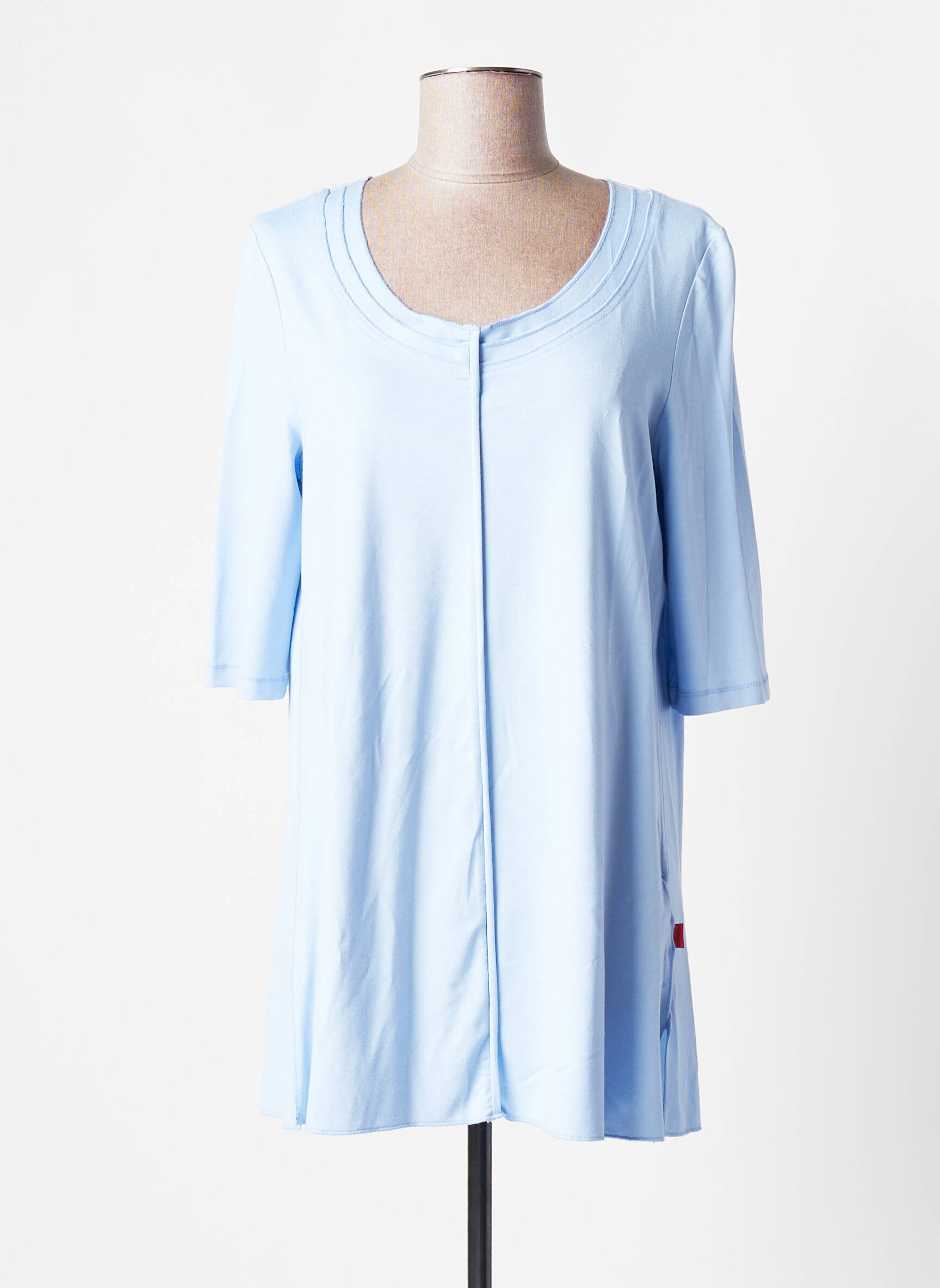 Vetono Tuniquemanchelongue Femme couleur bleu