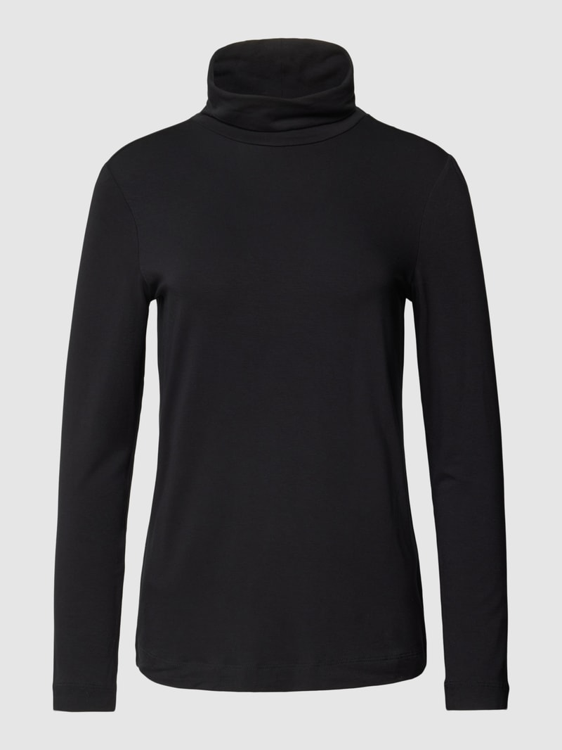 Longsleeve mit Rollkragen in schwarz