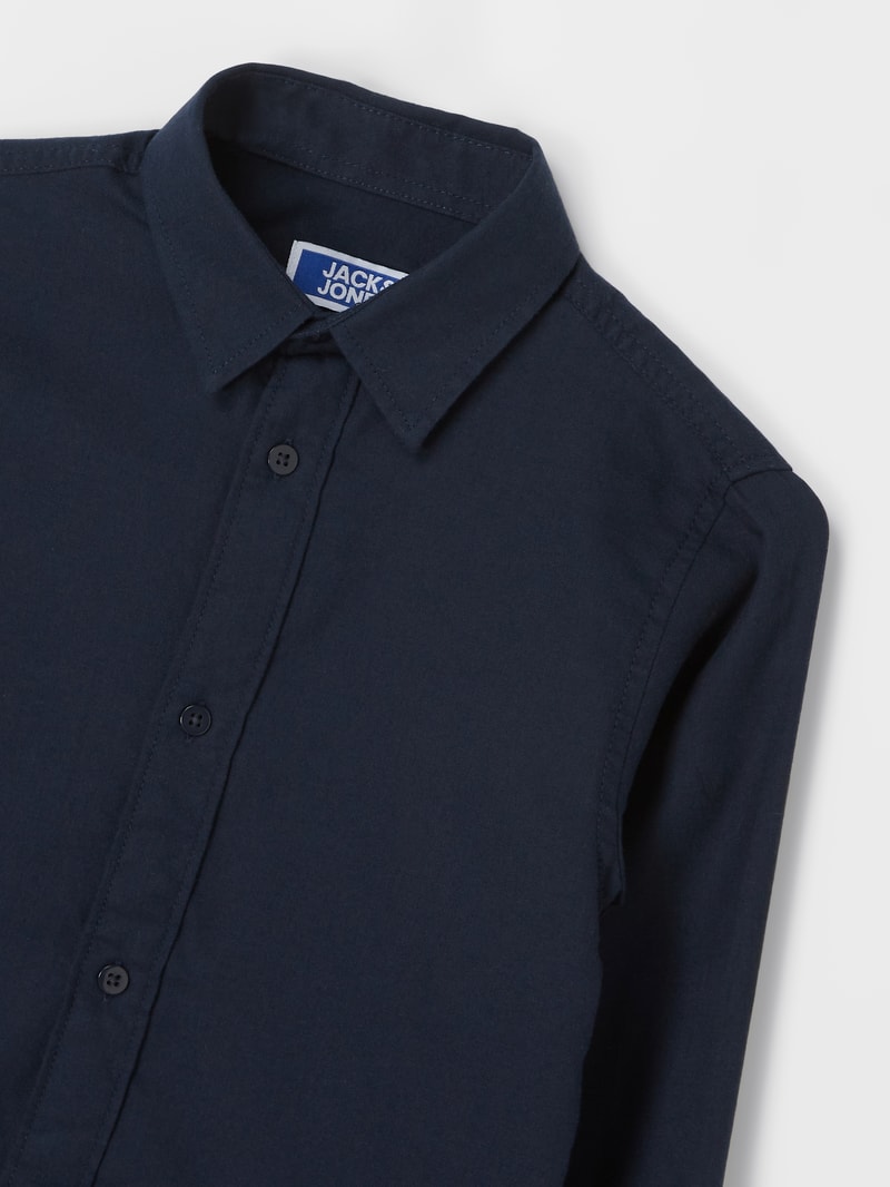Hemd aus Twill in marineblau