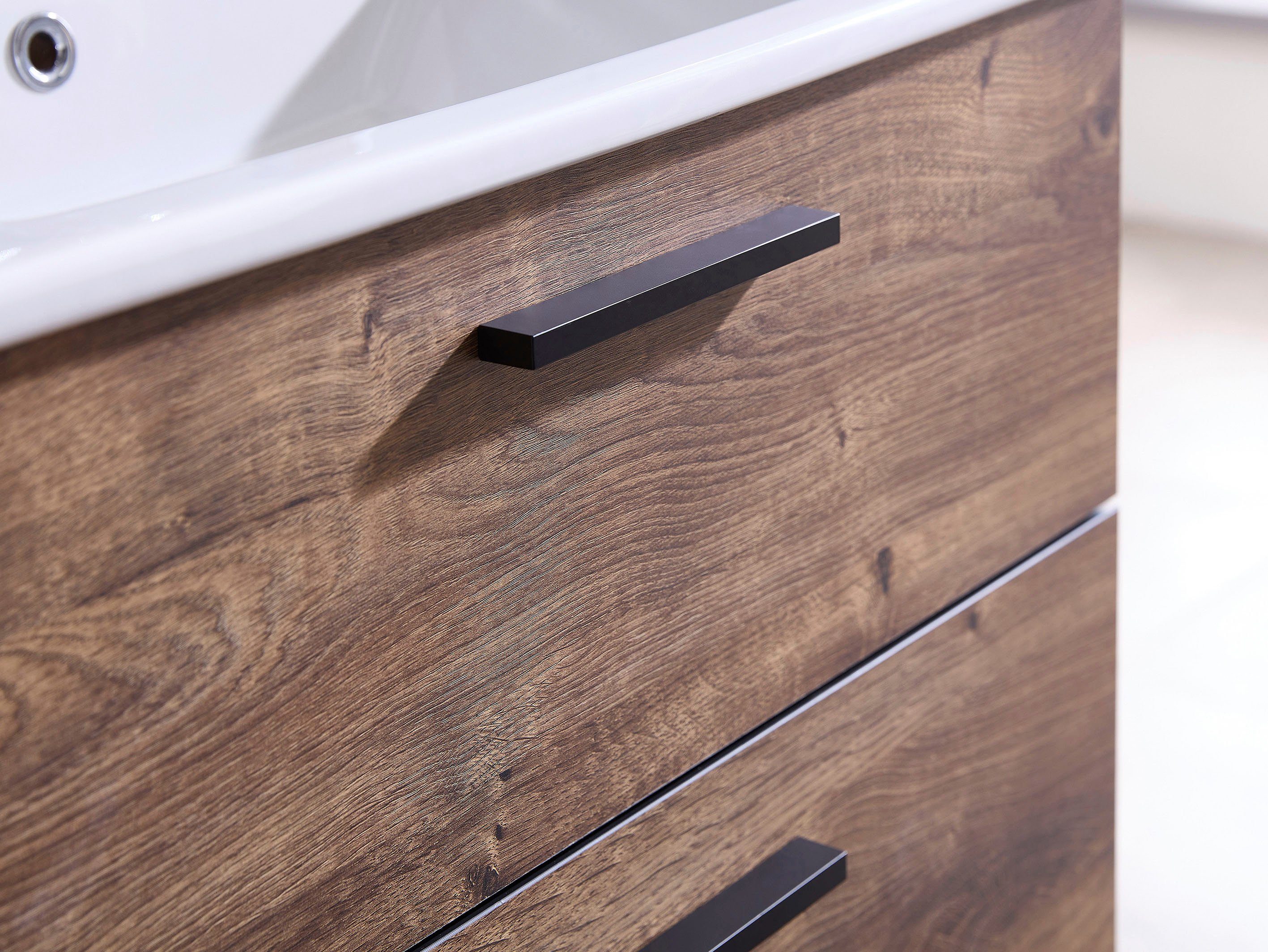 PELIPAL Badmöbel-Set Quickset 374, (2-St), Breite 75 cm, mit Waschbecken