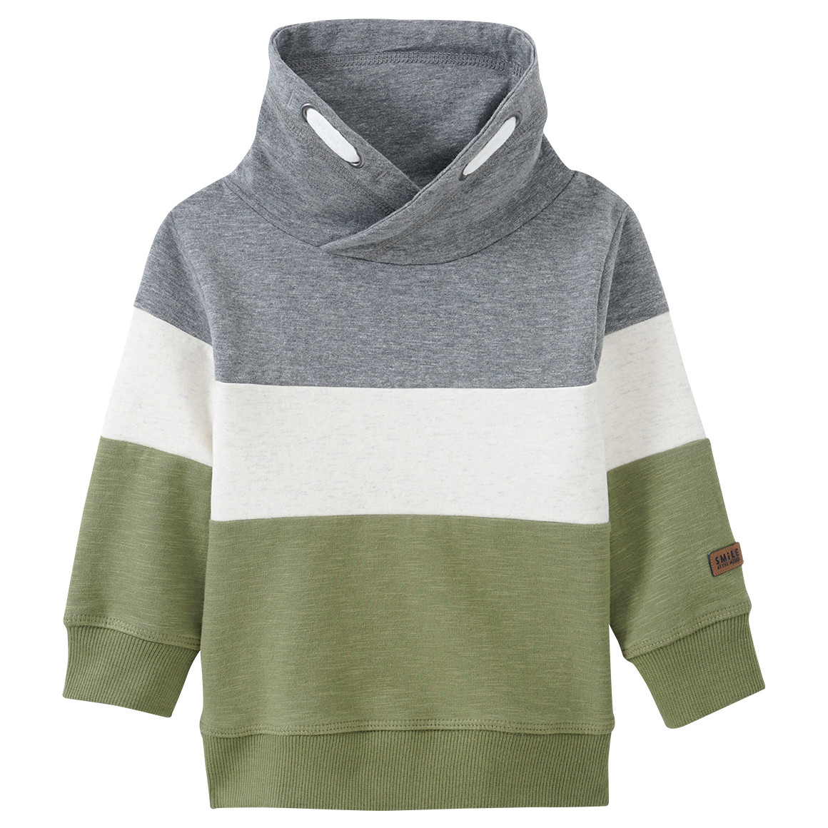 Baby Sweatshirt mit Schalkragen