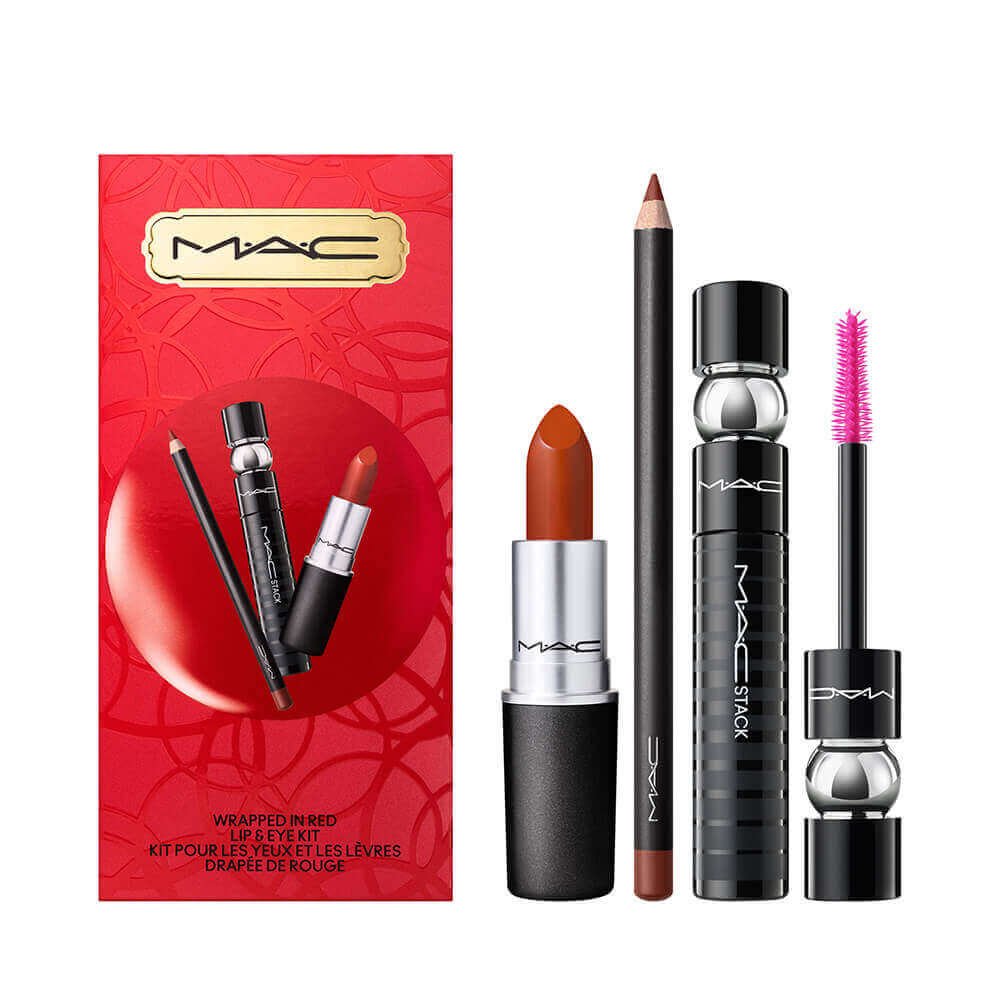 Mac Holiday Collection Wrapped in Red Lip & Eye Kit