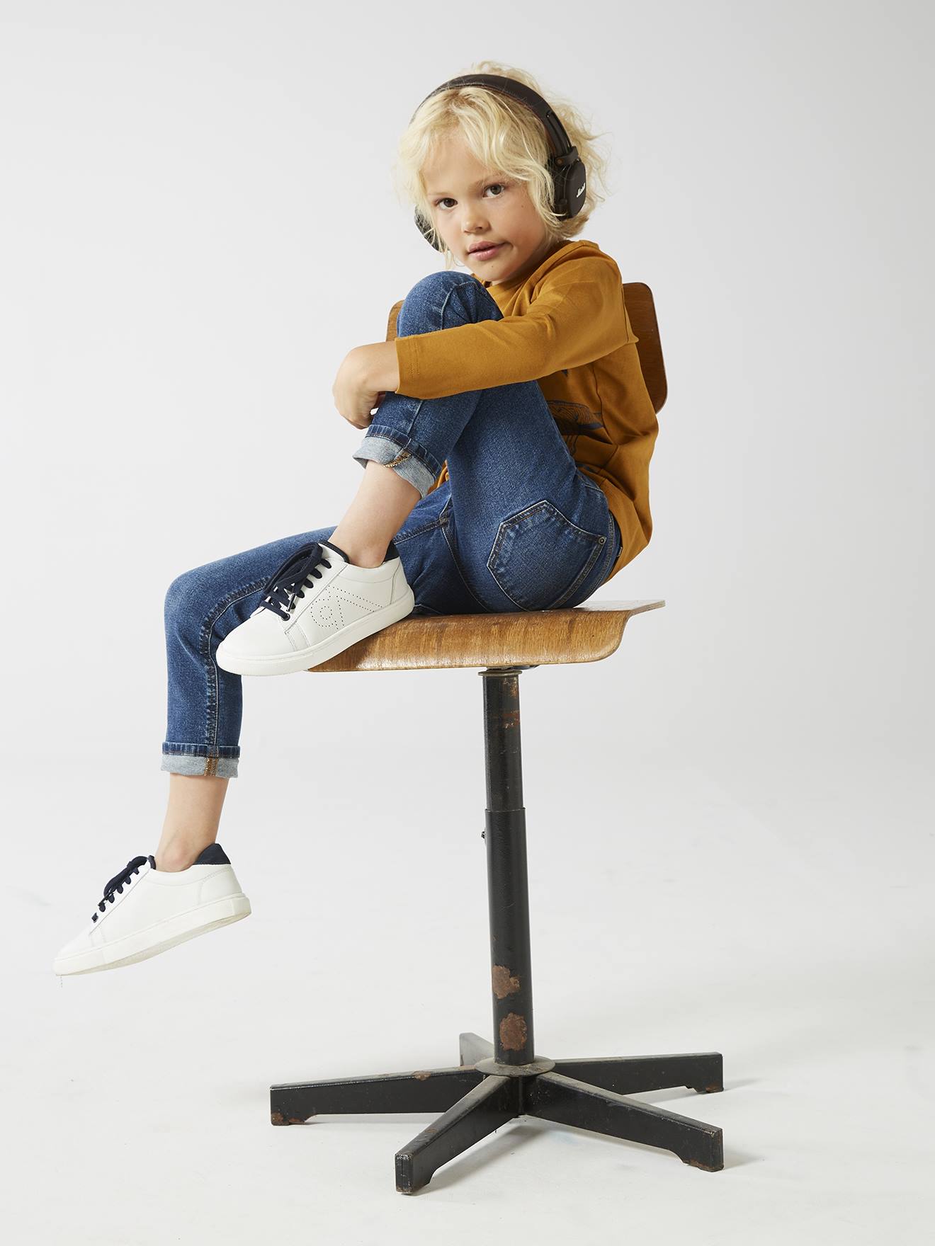Vertbaudet Jungen Slim-Fit-Jeans BASIC - blue stone