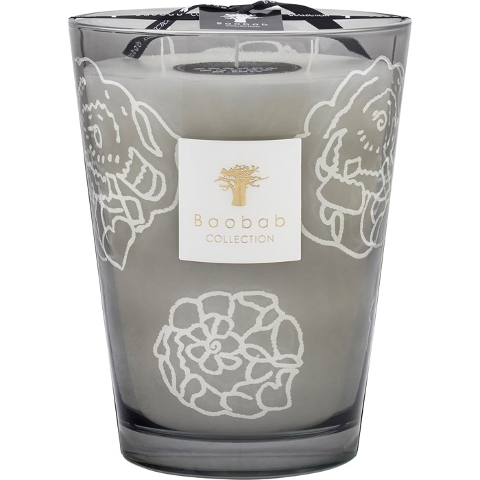 Kerze Roses Grey